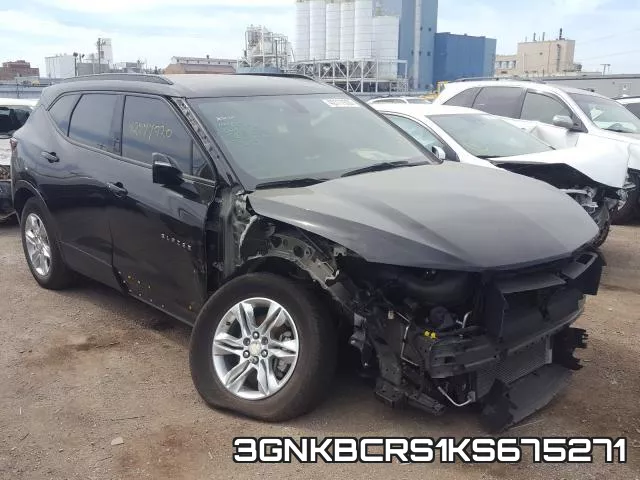 3GNKBCRS1KS675271 2019 Chevrolet Blazer, 2LT