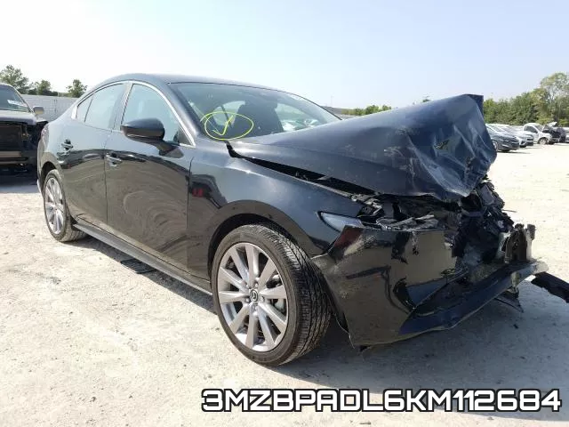 3MZBPADL6KM112684 2019 Mazda 3, Preferred
