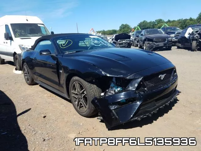 1FATP8FF6L5135936 2020 Ford Mustang, GT