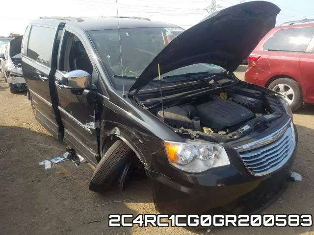 2C4RC1CG0GR200583 2016 Chrysler Town & Country,  Touring L