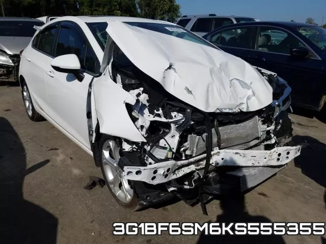 3G1BF6SM6KS555355 2019 Chevrolet Cruze, Premier