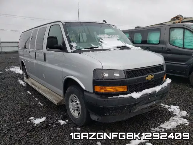 1GAZGNFG8K1292409 2019 Chevrolet Express, LS