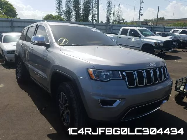 1C4RJFBG0LC304434 2020 Jeep Grand Cherokee,  Limited
