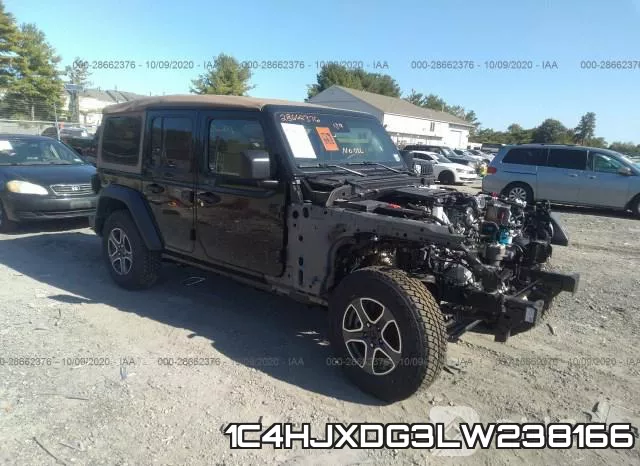 1C4HJXDG3LW238166 2020 Jeep Wrangler, Unlimited Black And Tan