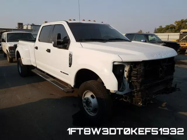 1FT8W3DT0KEF51932 2019 Ford F-350,  Super Duty