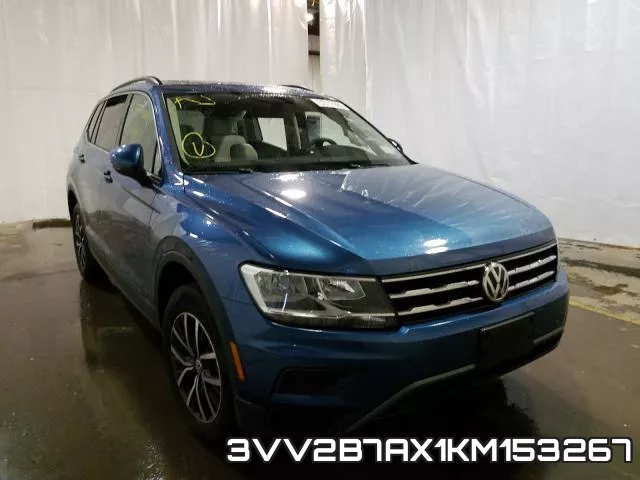 3VV2B7AX1KM153267 2019 Volkswagen Tiguan, SE