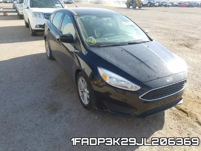 1FADP3K29JL206369 2018 Ford Focus, SE