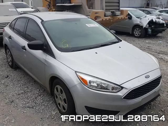 1FADP3E29JL208764 2018 Ford Focus, S