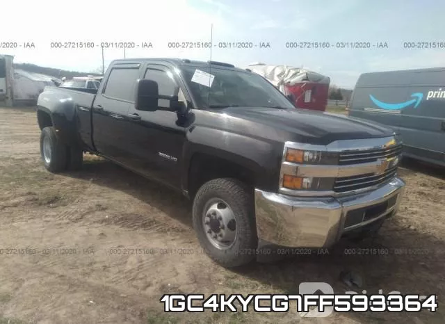 1GC4KYCG7FF593364 2015 Chevrolet Silverado 3500, HD Work Truck