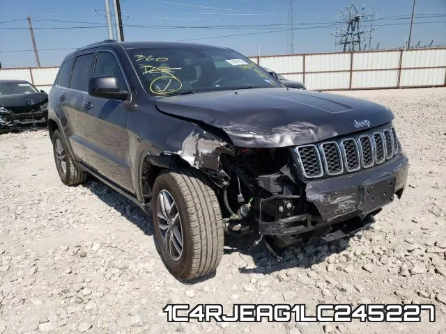 1C4RJEAG1LC245227 2020 Jeep Grand Cherokee,  Laredo