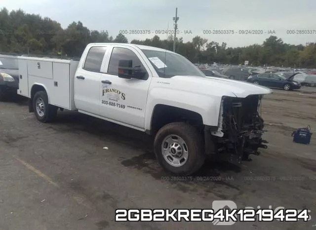 2GB2KREG4K1219424 2019 Chevrolet Silverado 2500, HD Work Truck