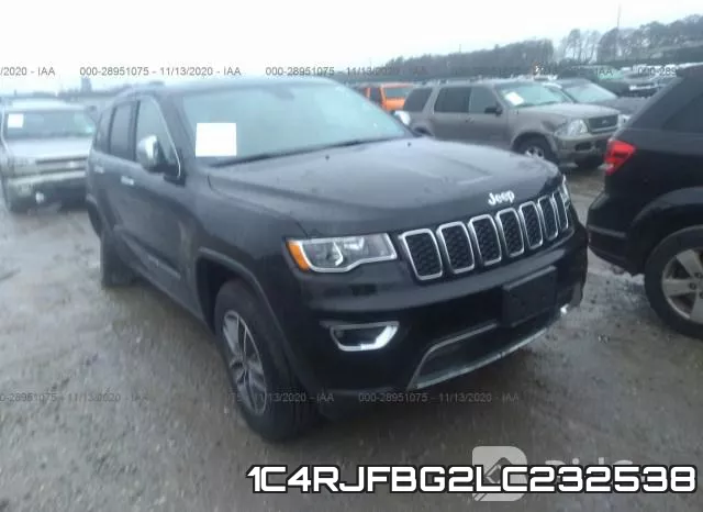 1C4RJFBG2LC232538 2020 Jeep Grand Cherokee, Limited