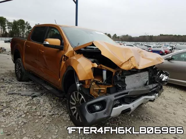 1FTER4FH6KLB06986 2019 Ford Ranger, Supercrew
