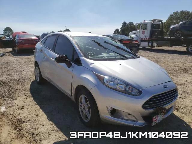 3FADP4BJ1KM104092 2019 Ford Fiesta, SE