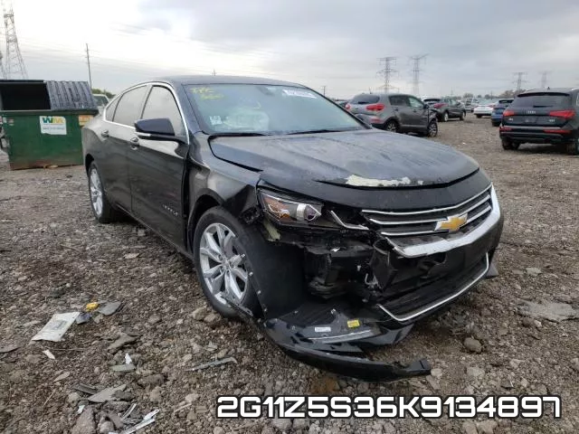 2G11Z5S36K9134897 2019 Chevrolet Impala, LT
