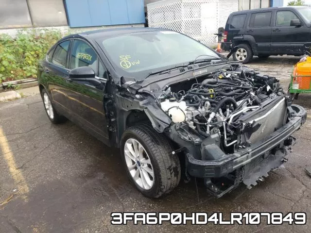 3FA6P0HD4LR107849 2020 Ford Fusion, SE
