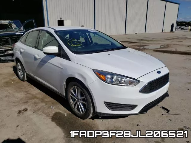 1FADP3F28JL206521 2018 Ford Focus, SE