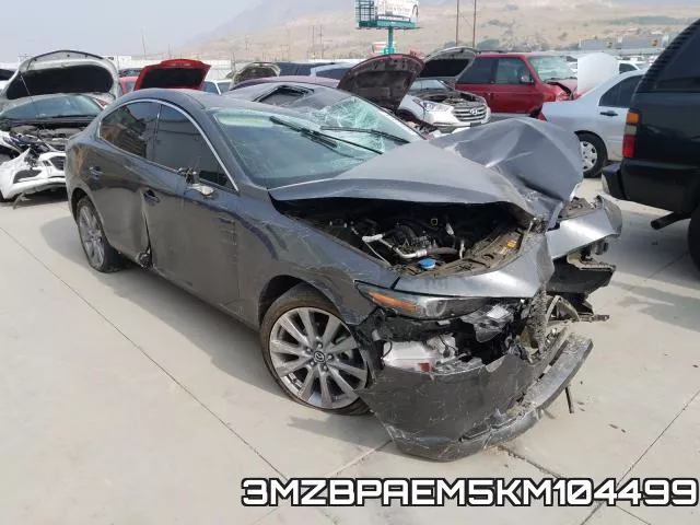 3MZBPAEM5KM104499 2019 Mazda 3, Premium
