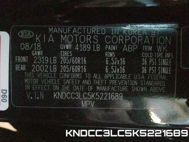 KNDCC3LC5K5221689