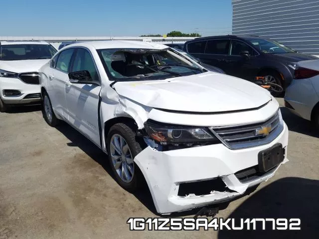 1G11Z5SA4KU117792 2019 Chevrolet Impala, LT