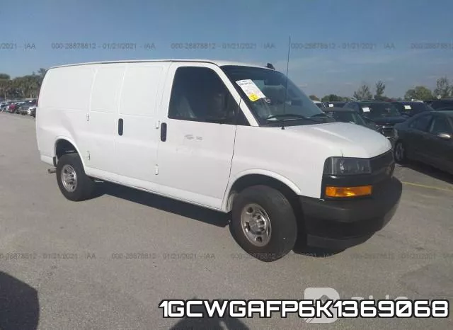 1GCWGAFP6K1369068 2019 Chevrolet Express, Cargo Van
