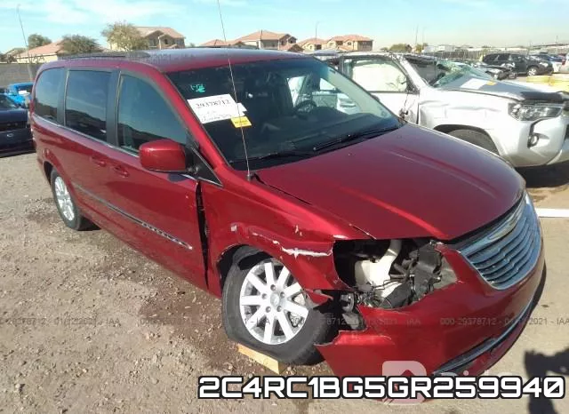 2C4RC1BG5GR259940 2016 Chrysler Town and Country, Touring