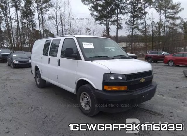 1GCWGAFP9K1176039 2019 Chevrolet Express, Cargo Van