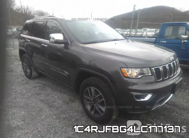 1C4RJFBG4LC177137 2020 Jeep Grand Cherokee, Limited