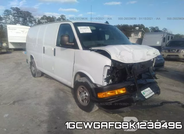 1GCWGAFG8K1238496 2019 Chevrolet Express, Cargo Van