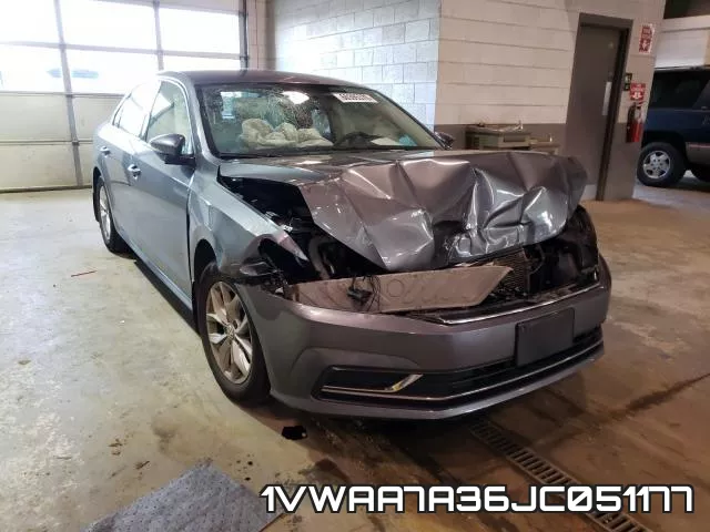 1VWAA7A36JC051177 2018 Volkswagen Passat, S