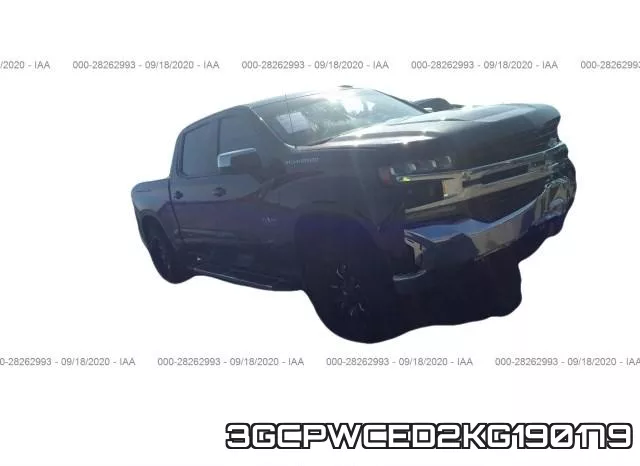 3GCPWCED2KG190179 2019 Chevrolet Silverado 1500, LT