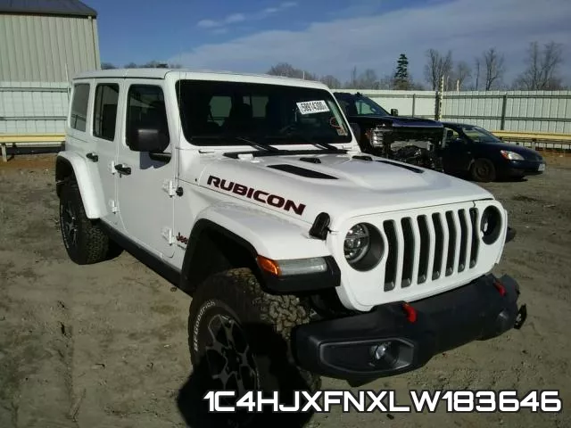 1C4HJXFNXLW183646 2020 Jeep Wrangler, Rubicon