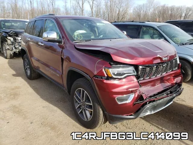 1C4RJFBG3LC414099 2020 Jeep Grand Cherokee,  Limited