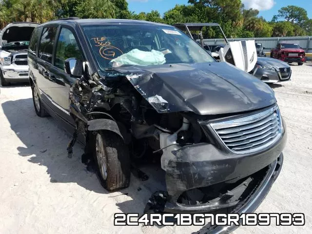 2C4RC1BG7GR189793 2016 Chrysler Town and Country,  Touring
