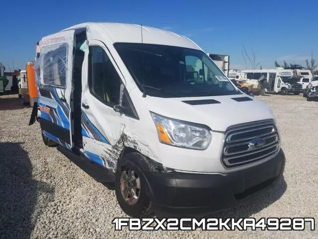 1FBZX2CM2KKA49287 2019 Ford Transit, T-350
