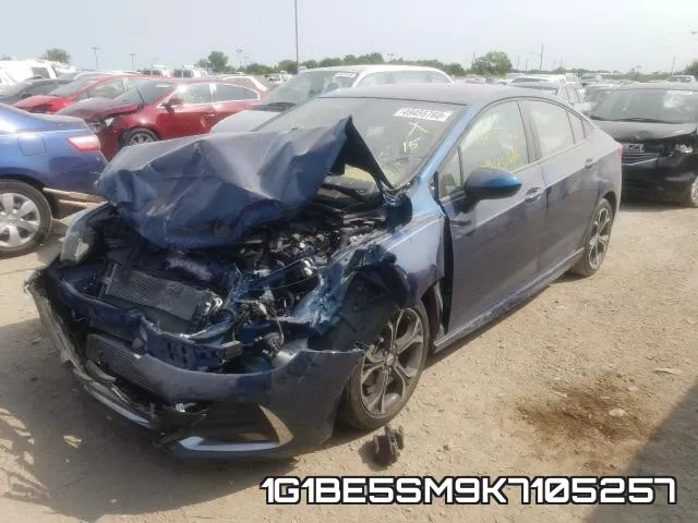 1G1BE5SM9K7105257 2019 Chevrolet Cruze, LT