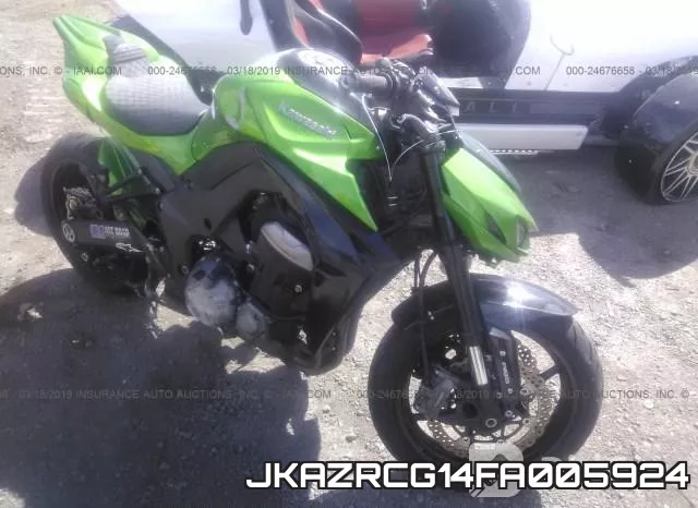 JKAZRCG14FA005924 2015 Kawasaki ZR1000, G