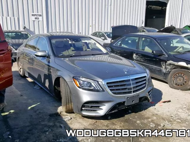 WDDUG8GB5KA446781 2019 Mercedes-Benz S-Class,  560 4Matic
