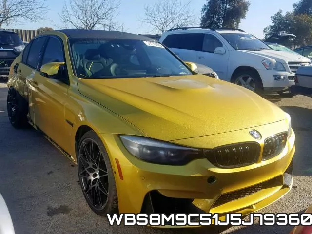 WBS8M9C51J5J79360 2018 BMW M3