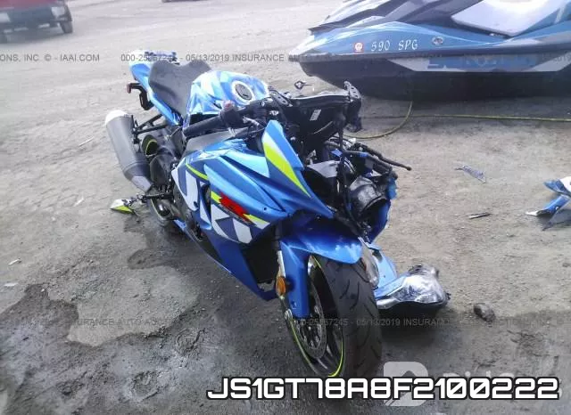 JS1GT78A8F2100222 2015 Suzuki GSX-R1000