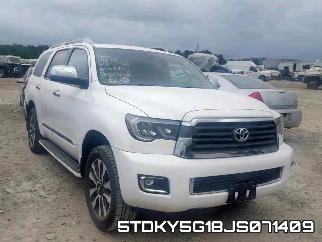 5TDKY5G18JS071409 2018 Toyota Sequoia, Limited