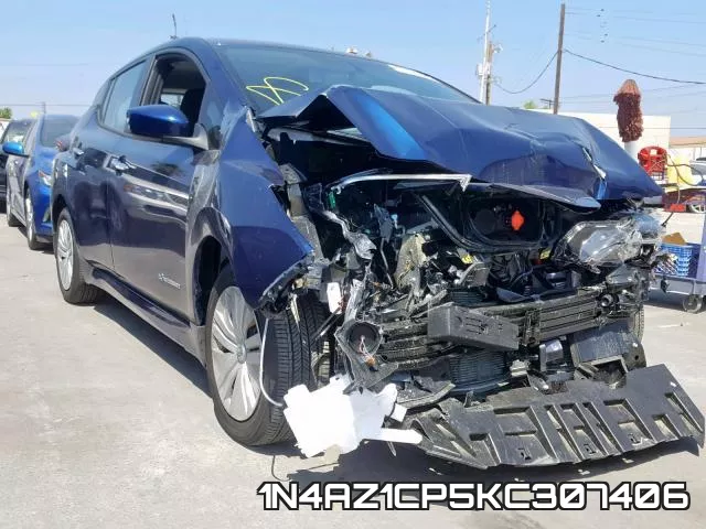 1N4AZ1CP5KC307406 2019 Nissan LEAF, S