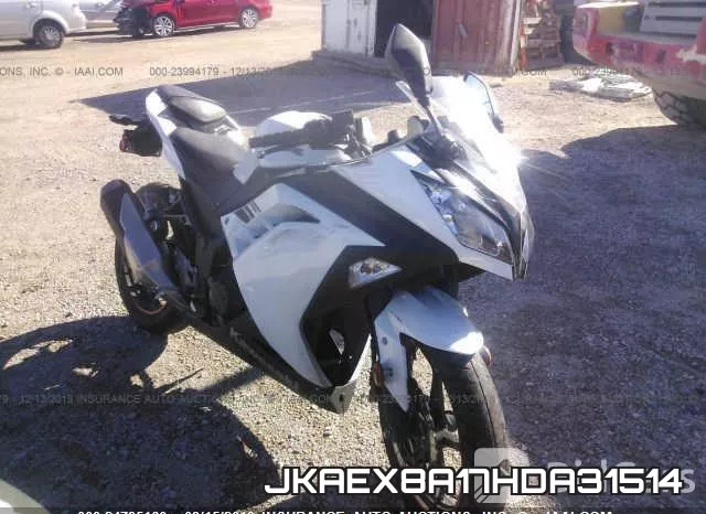 JKAEX8A17HDA31514 2017 Kawasaki EX300, A