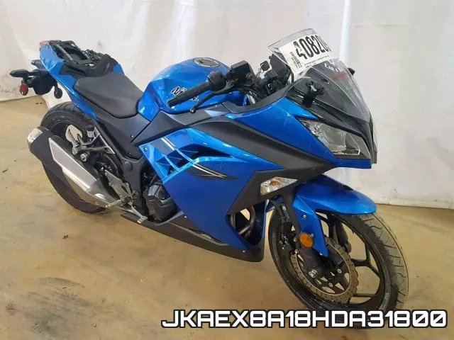 JKAEX8A18HDA31800 2017 Kawasaki EX300, A