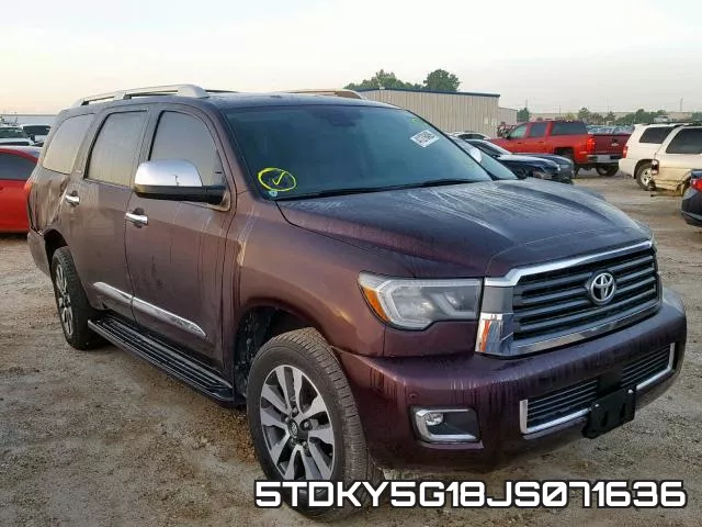 5TDKY5G18JS071636 2018 Toyota Sequoia, Limited