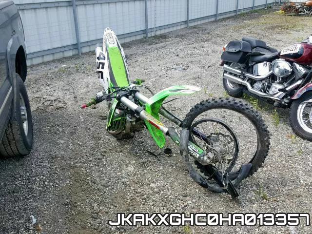 JKAKXGHC0HA013357 2017 Kawasaki KX450, F