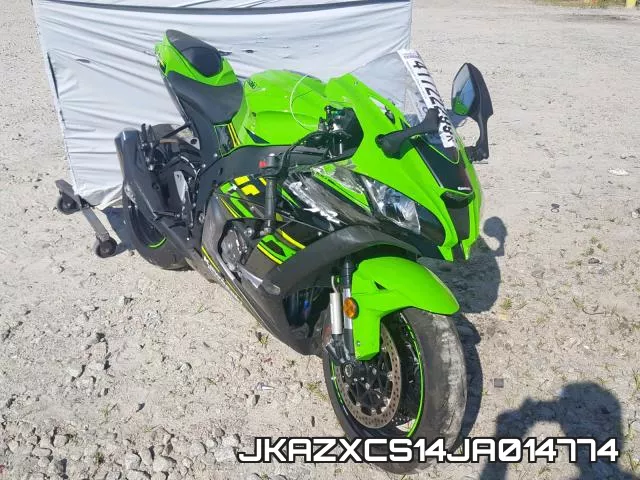JKAZXCS14JA014774 2018 Kawasaki ZX1000, S