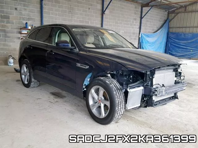 SADCJ2FX2KA361399 2019 Jaguar F-Pace, Premium