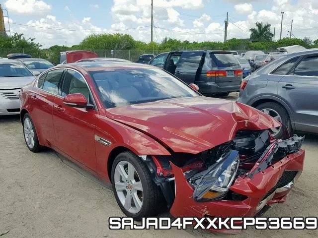 SAJAD4FXXKCP53669 2019 Jaguar XE, Premium