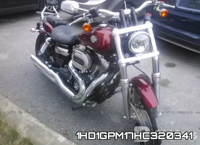 1HD1GPM17HC320341 2017 Harley-Davidson FXDWG, Dyna Wide Glide